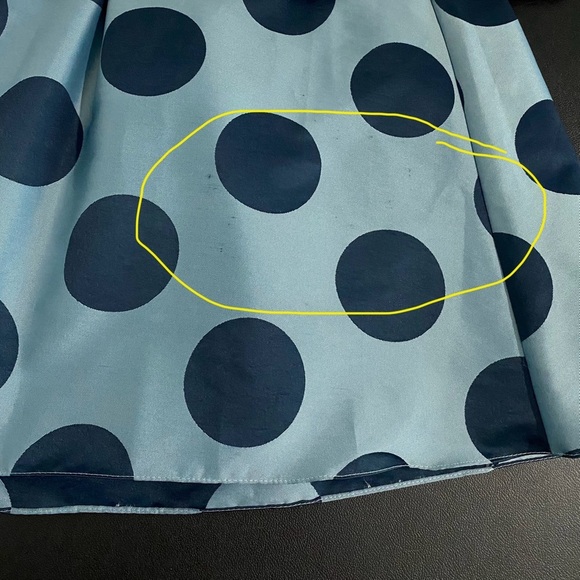 BHLDN Anthropologie New 50s 60s Retro Polka Dot Swing Dress Satin Taffeta Party - Picture 12 of 16